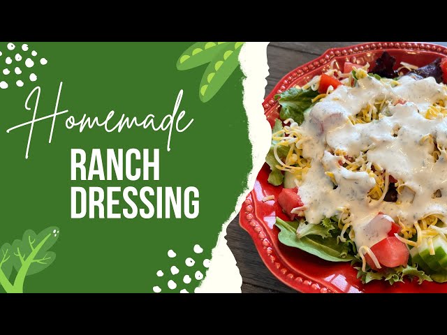 Homemade Ranch Dressing | Easy Recipe | Cook With Me