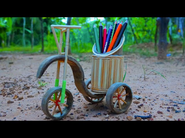 DIY Pencil Holder  Best out of Bamboo  Making at home  Easy Bamboo Craft