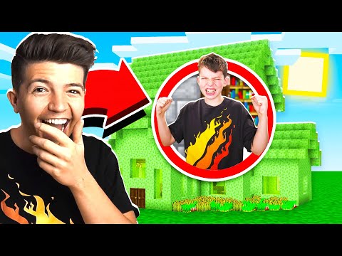 5 WAYS TO PRANK YOUR LITTLE BROTHER'S MINECRAFT HOUSE!