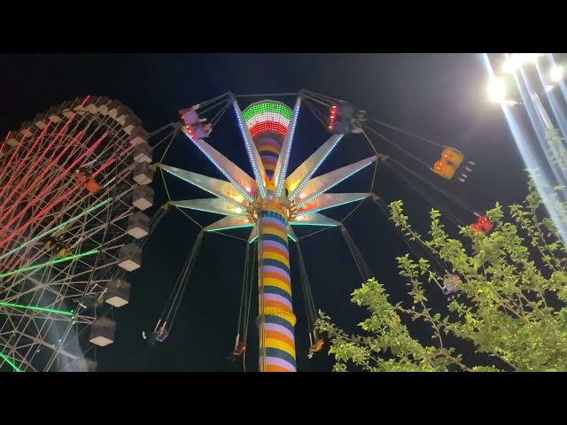 IRAN - Night Walk In Huge Amusement Park In Mashhad 2022 Mellat Park