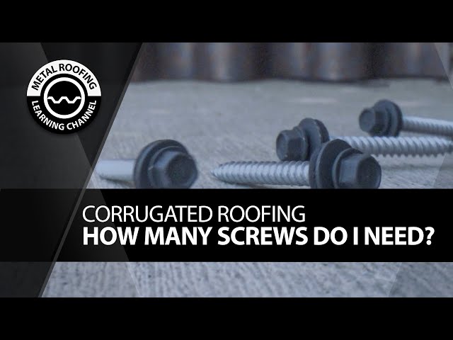 How Many Screws Will I Need For My Metal Roof? Easy Formula To Calculate The Amount Of Screws