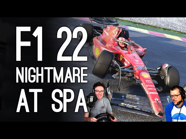 F1 22 Mike's Driving Academy | Nightmare at Spa! | Luke Drives With No Assists