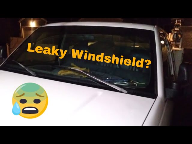 How to quickly and cheaply repair a leaking windshield using Permitex Flowable Silicone!