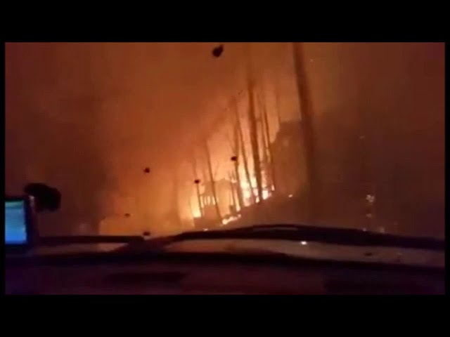 Gatlinburg Wildfire: Dramatic video of firefighter escaping flames