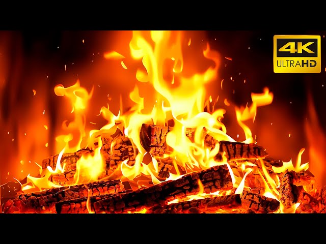 🔥 Relaxing Fireplace Sounds (10 Hours) with Cozy Ambiance and Soothing Logs (Ultra HD) 4K