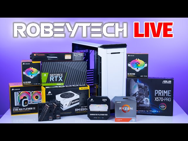How To Build a PC - Giveaways + Custom Build Ryzen 9 3900x /2080Ti in Phanteks P600s | Robeytech