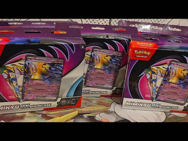 Evolving Skies Booster Packs in Mimikyu ex Showcase Boxes!