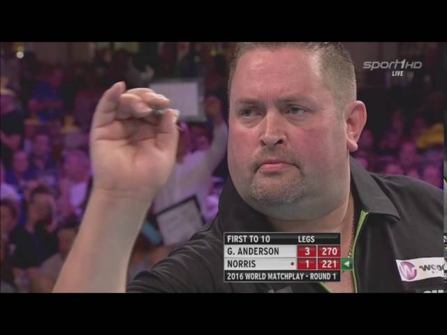 Norris vs Anderson World Matchplay 2016 Round 1