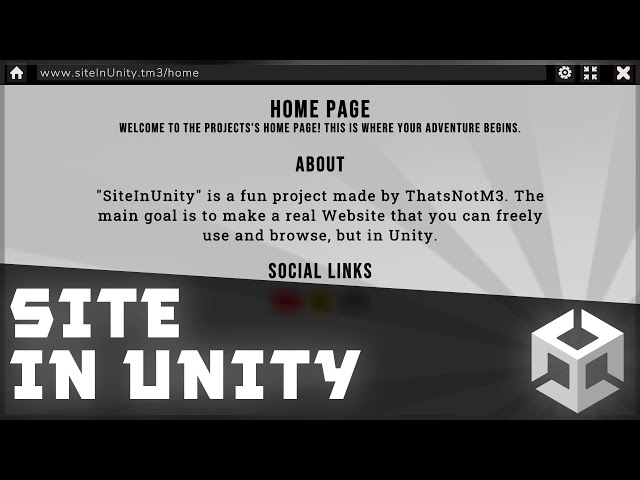 «🌐» I made a Website in Unity | "SiteInUnity" Project #1