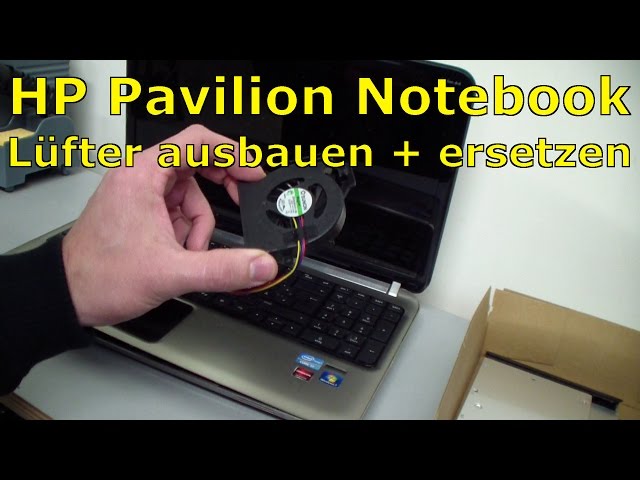 Notebook HP Pavilion - Fan replacing - Hewlett-Packard Laptop Lüfter ersetzen - [English subtitles]