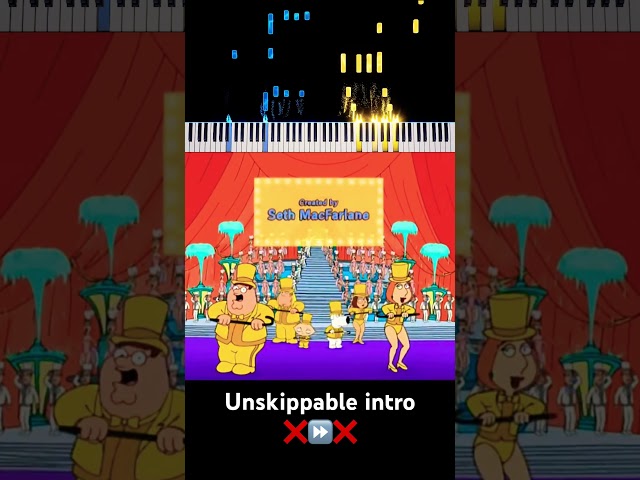 one of the most intros of all time #pianocover #sheetmusicboss #piano #pianotutorial #familyguy