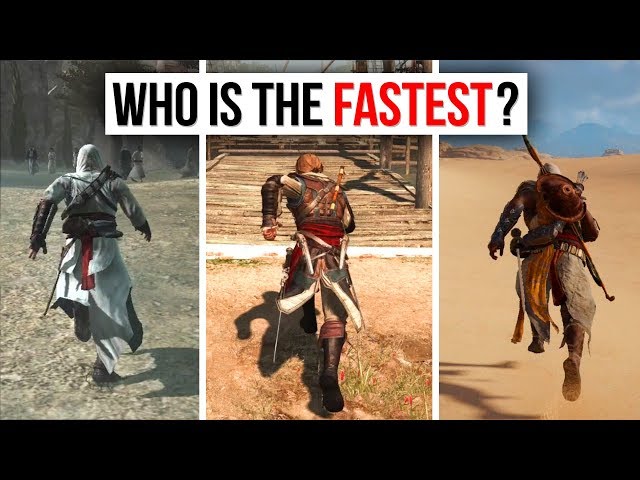 Assassin's Creed - Speed and Movement Comparison (WHO IS THE FASTEST ASSASSIN?)