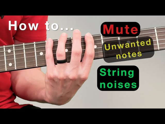 STOP string NOISE with your hands when playing the guitar! 🎸 Guitar increase