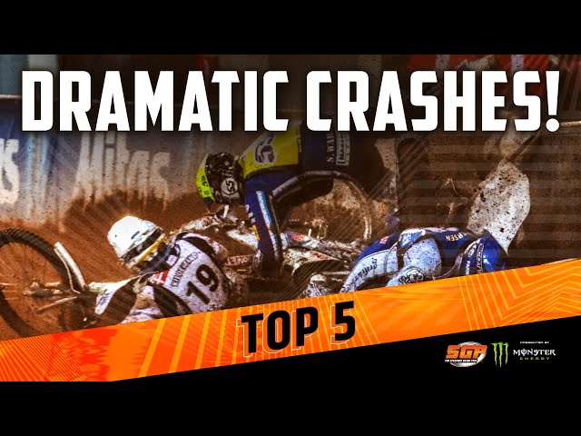 DRAMATIC SPEEDWAY GP CRASHES! | FIM Speedway Grand Prix