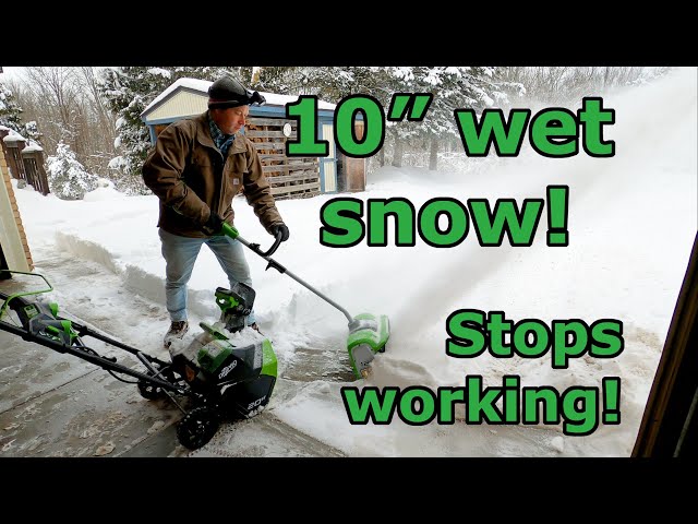 ✅ Too Much To Handle? Battery Powered Snow Shovel vs Snow Blower - Greenworks 40v GMax - 10in Snow