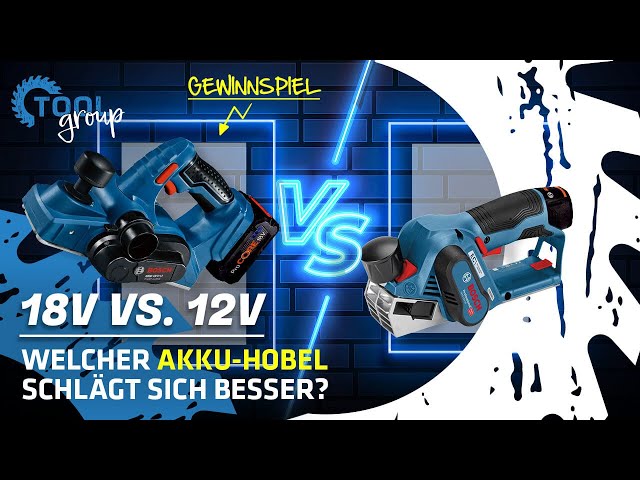Welcher Hobel ist besser? Der GHO 12V-20 oder der GHO 18V-LI Akku-Hobel von Bosch || ToolGroup