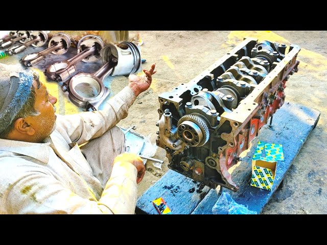 Completely Destroyed Euro Engine Rebuilding in Pakistan | Fully Overhaul an Old  Euro Engine |