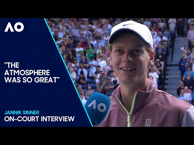 Jannik Sinner On-Court Interview | Australian Open 2024 Semifinal