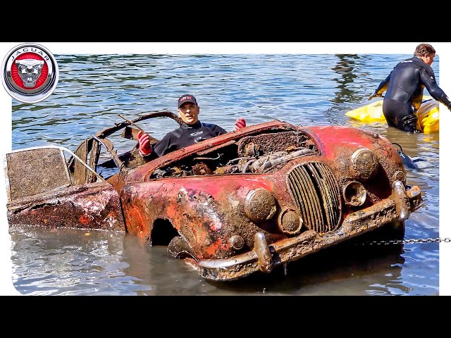 FOUND JAGUAR MK2 Classic Car Underwater at Boat Ramp!
