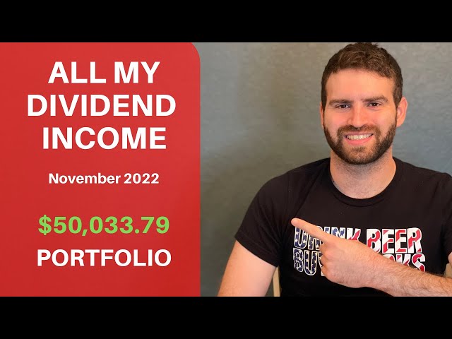 Dividend Income From My $50,033 Dividend Stock Portfolio I November 2022