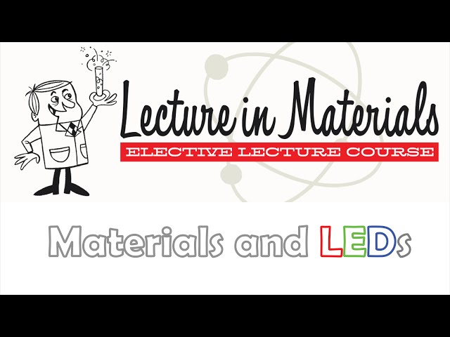 Lecture in Materials 1: Jerry Stringfellow "Growth and properties of materials for LEDs"