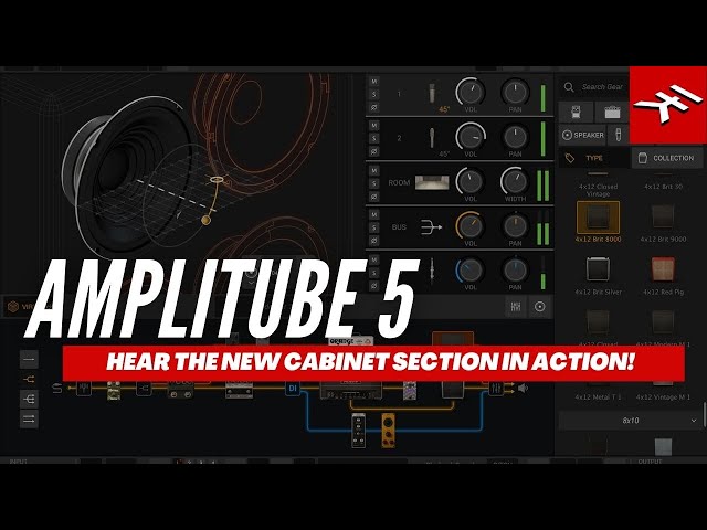 AmpliTube 5 - Hear the new cabinet section (VIR™ technology) in action