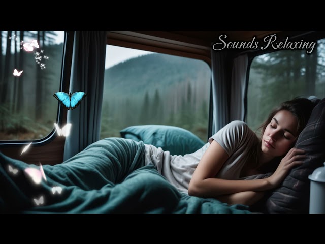 Relaxing Sleep in the Car While Camping - Relax Yourself - Music to Cure Depression