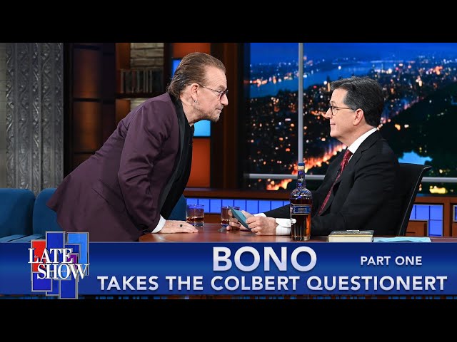 Bono Takes The Colbert Questionert, Part 1