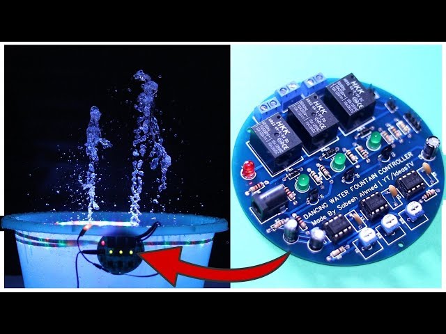 Indoor Dancing Water Fountain DIY (PCB Electronics Project)
