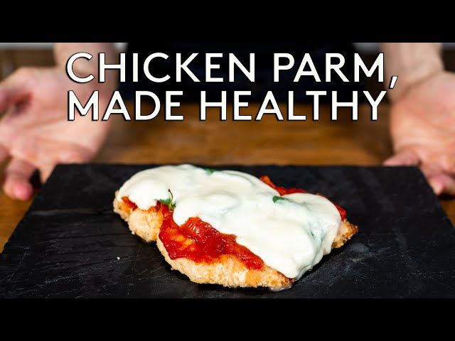 Chicken Parm Made Healthy And Juicy.