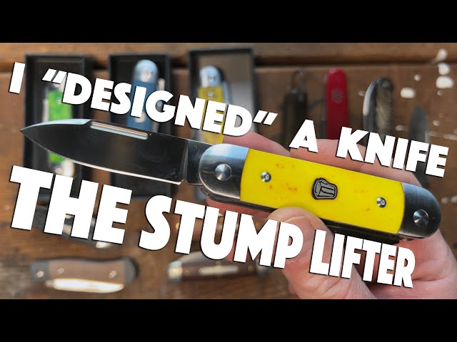 I designed a pocket knife.  Introducing the Advanced Knife Bro Stump Lifter only at @BladeHQ