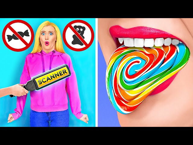 HOW TO SNEAK SNACKS INTO CLASS! || Genius Tricks with Food and Cool Hacks by 123 GO! Series