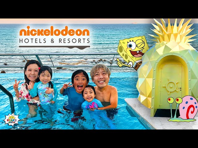 Pineapple Nickelodeon Resort Hotel Tour family Vacation!