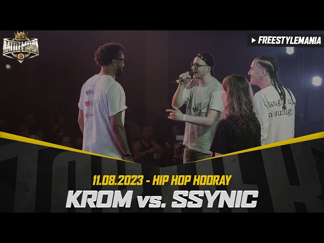 KROM vs SSYNIC - KAMPF UM PLATZ 3, Freestyle Battle Turnier - HIP HOP HOORAY, 11.08.23