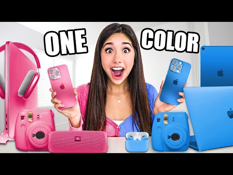 BUYING Everything in ONE COLOR Apple Shopping Spree!