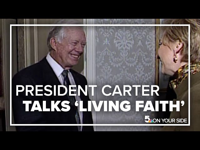 President Jimmy Carter talks about 'Living Faith' with Deanne Lane (1997)