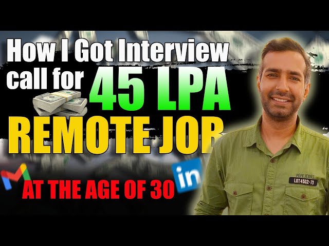 How I got 45 LPA remote job | FAANG |  Startups | Product Based | Frontend | Data Science | SAP