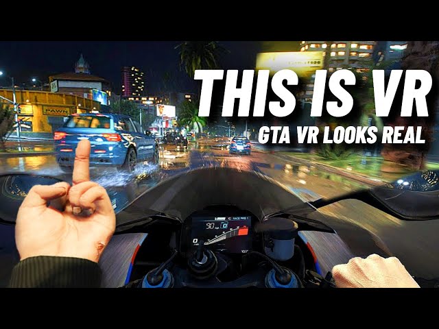 Modded GTA VR Looks Like REAL LIFE! // GTA V VR Natural Vision Remastered