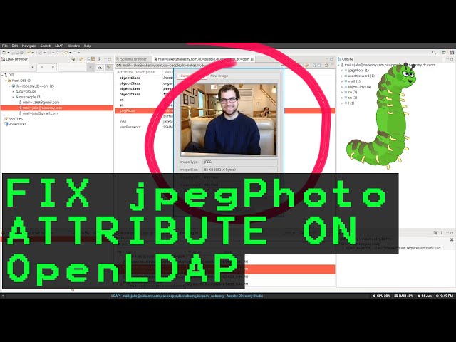 Fix the jpegPhoto Attribute in OpenLDAP