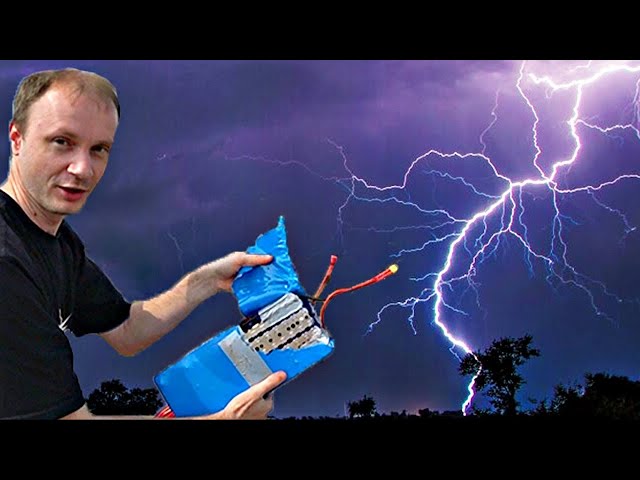 Made by a WELDER and I charge it from a THUNDERSTORM ⚡ CAPTURE LIGHTNING WITH A DRONE