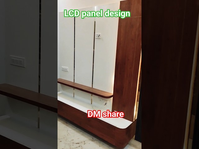 tv panel design LED panel new #wardrobedesign #akilcarpenter #interiordesign #viral #furniture
