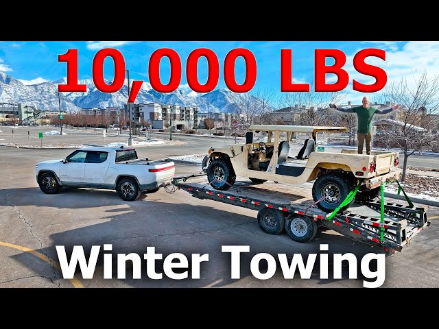 I tried towing 11,000 pounds in freezing weather... My EV Truck Lied!