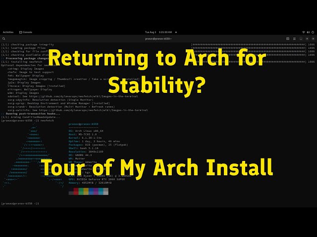 Tour of My Arch Linux Install - Gaming, Coding, Youtube (feat. chezmoi script)