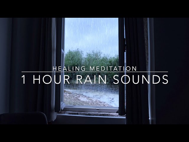 Healing Sleep Meditation - Open Window Rain Sounds - 1 hour Rain sounds for Sleep, ADHD Insomnia