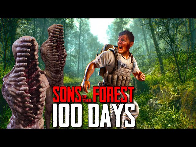 I Survived 100 Days in Sons Of The Forest!