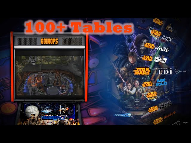CoinOps Pinball FX2 & FX3 Build - Over 100 Tables
