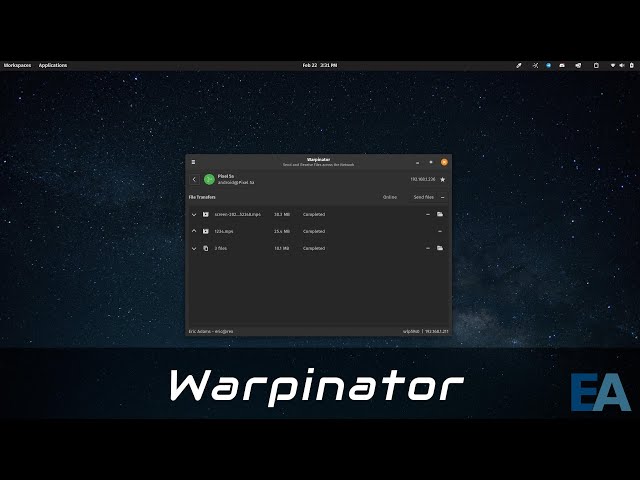 Warpinator - Simple Network File Transfer Utility for Desktop and Android