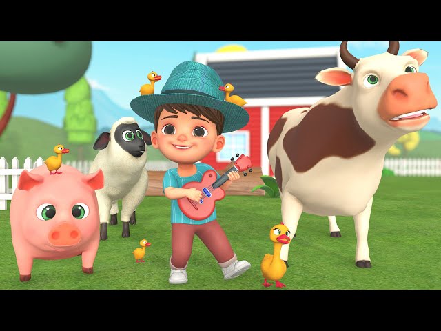 Old MacDonald Had a Farm Nursery Rhymes & Animals Songs | Learn Animals Names | Kids Cartoon