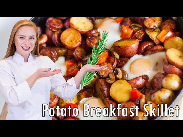 EASY Potato Breakfast Skillet - with Sausage & Eggs!!