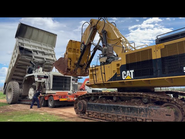 Preparing And Transporting The Caterpillar 777C Dumper - Sotiriadis/Labrianidis Mining Works - 4k